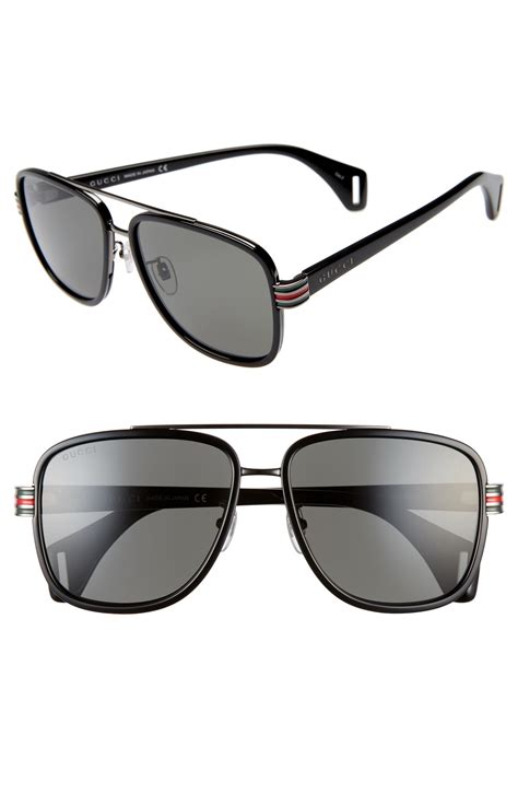 gucci sunglasses mens black|men's Gucci sunglasses nordstrom.